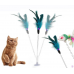 Spring feather cat teasing stick