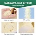 Cassava cat litter