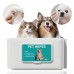 Disposable pet cleaning wipes without washing