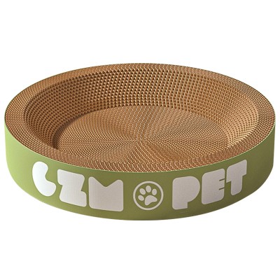 Oval cat scratch board