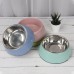 Pet stainless steel dog basin cat bowl